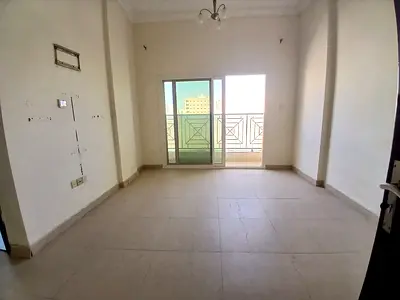 Lavish 1bhk fully family Building with Balcony front of Muwailah park just rent 32k