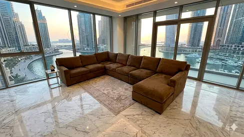 Crate Barral axis feather filled U shape sofa