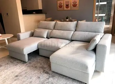 Ikea Eskilstuna L shape sofa bed with storage