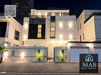 Villa with pool | Al Amrah area | 5 rooms, majlis, 3 halls, pool and roof | Freehold ownership | Price includes electricity, water and central air con
