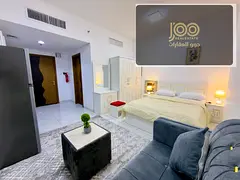 Furnished studio, central AC, new furniture