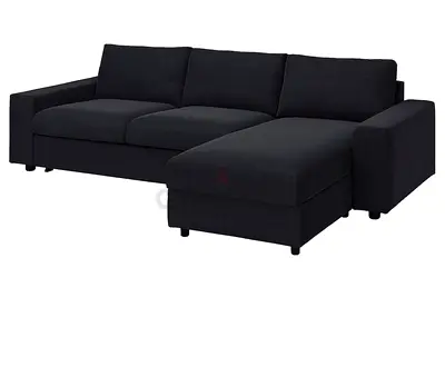 IKEA vimle L Shape Sofa Dark Gray Excellent Condition