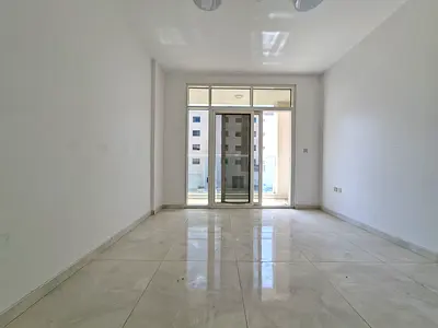 Like new lavish 1bhk with 2 washroom, balcony outside aljada area shariah