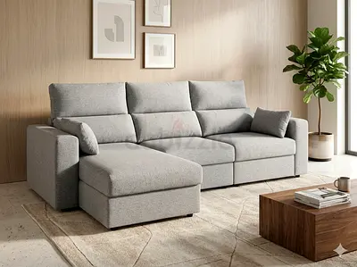 Ikea eskilstuna L shape sofa under storage