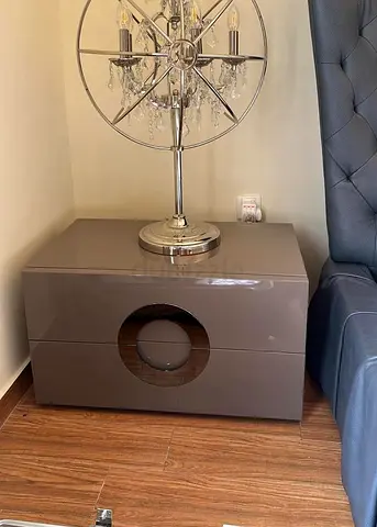 x2 pair MINOTTI Archipenko Italian nightstands night side table chest of drawers L75 D45 H43cm