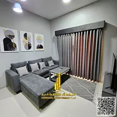 Furnished one-bedroom apartment for monthly rent in Ajman - Al Jurf 2, near Al Aqsa School | Stylish