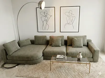 Chattels and more brand Olta gray lshape sofa