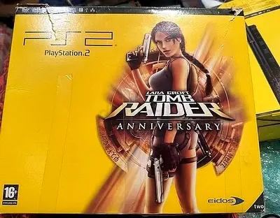 Sony Ps2 Tomb Raider Anniversary Very Rare Limted Editon Console
