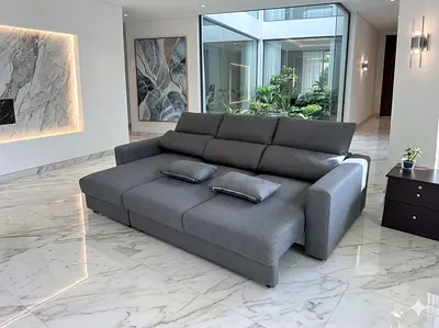 Ikea eskilstuna L shape sofa under storage