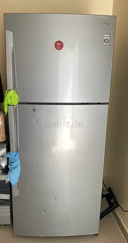 LG 2-Door Top Freezer Refrigerator (Silver) - Working, Some Dents