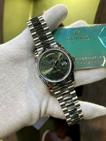 Sc Rolex Datejust 41mm Green Arabic dial