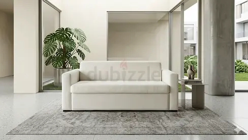 Natuzzi three seater sofa bed with mattress
