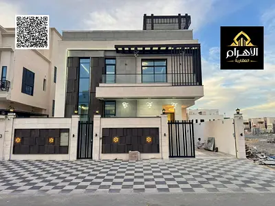 Villa for sale, price includes electricity and water fees, on the main street, ready to move in, in one of Ajman's most prestigious areas. Freehold ow