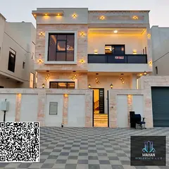 Modern villa with roof and swimming pool, central air conditioning, close to the mosque, including a