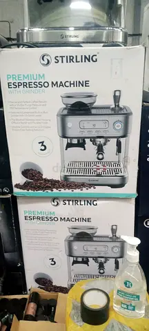 Stirling Premium Espresso Machine with Grinder — New in Box (x2)