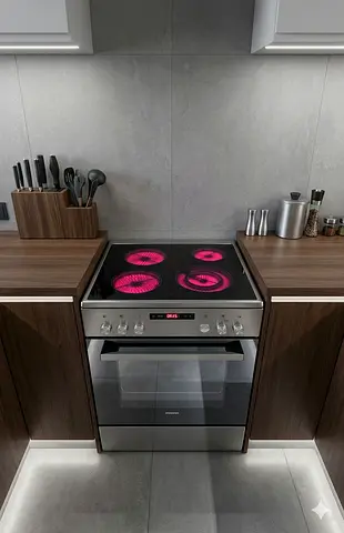 Siemens latest model full electric ceramic 4 hobs cooking range oven fan stove 60x60 by hws