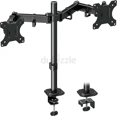 Dual monitor desk mount