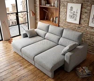 3-Seater Sofa Bed with Storage Box Spacious and comfortable sofa with built-in storage. Easily conve