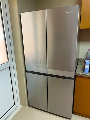 Ariston brand French Door Refrigerator 4 door like new perfect working no scratches no damage