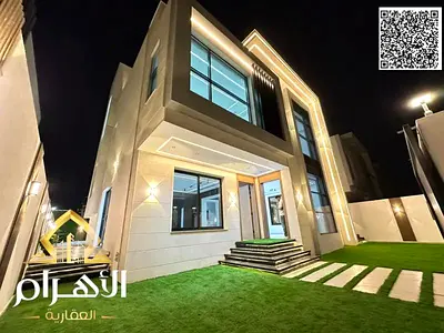 Own a luxury villa with a rooftop and swimming pool, all-inclusive, on the main street, ready to move in, in one of Ajman's most prestigious areas.