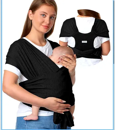 Momcozy Baby Wrap Carrier - Black
