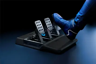 Logitech PRO Racing Pedals - Racing Simulator Pedals with 100kg Load Cell Brake