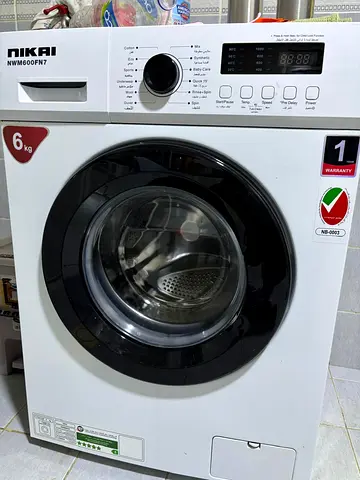 Im selling my Nikai 6kg front-load washing machine (NWM600FN7) — used, working