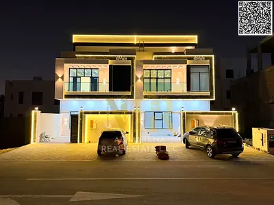 Elegant villa in Al Yasmin, two floors and five rooms, price includes registration and ownership fees