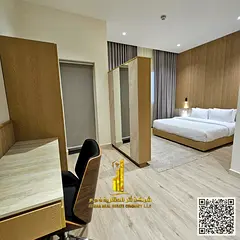 Furnished studio apartment for rent in Ajman - Al Tallah area - clean and tidy furnishings included