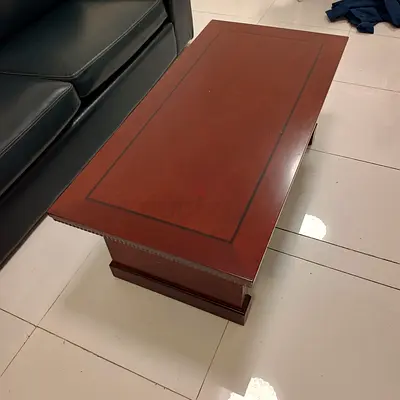 Solid wood rectangular coffee table - good condition