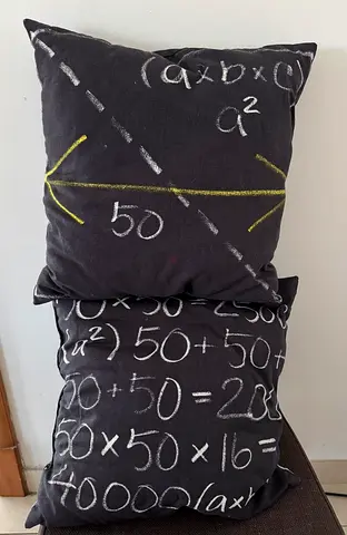 IKEA FUFFLA Square Pillows x2