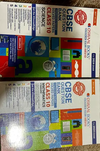 Set of 2 Oswaal CBSE Class 10 Solved Papers — Science  Mathematics books