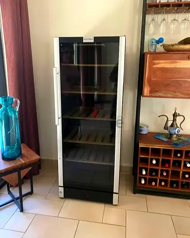 Vestfrost w155 wine fridge dual temperature 155 bottles wooden shelf by hws