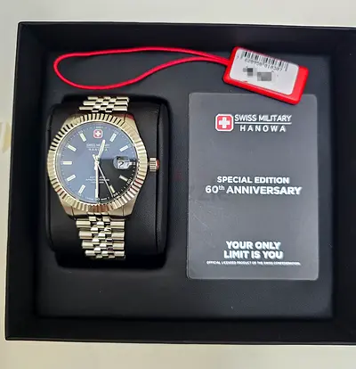 Swiss Military Hanowa Special Edition 60th Anniversary Mens Watch brand new