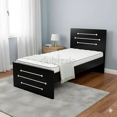 Stylish Black New Single size bed frame with medical matters for Sale!