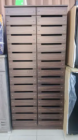 My Double-Column Wooden Shoe Cabinet — 20-Slot Storage
