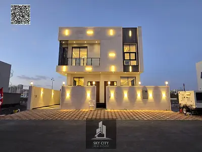 Luxurious five-bedroom villa | High-end finishes | Near Al Hamidiya Park | Private pool | Registration fees, electricity, water, and air conditioning