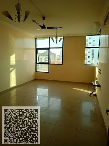 شقة غرفتين وصالة ايجار سنوى أبراج الراشدية مقابل نستو الراشدية إطلالة على الخور