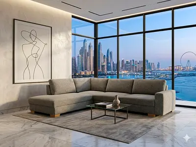 Ikea gray color Sorvallen lshape sofa