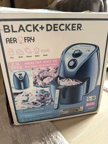 Black+Decker AeroFry Air Fryer 2.5L (1500W) - Boxed