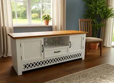 Wooden tv table length 115 cm height 50 cm