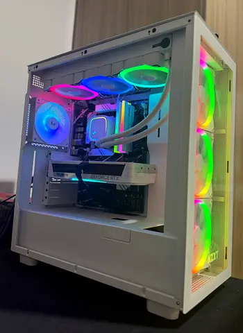 Beast Brand New White 14700KF RTX 5070 Gaming Pc Rendering Pc Graphics Designing Pc Ai Pc