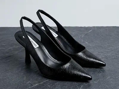 Steve Madden Women Black Slingback Pump Size 39