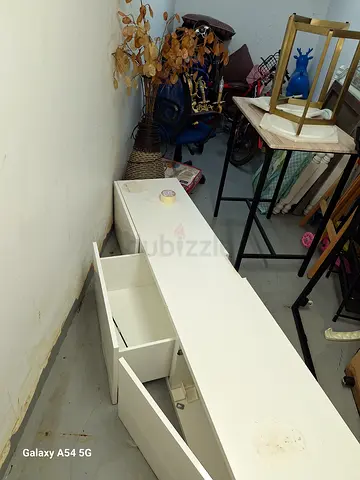 Minimalist White Storage Cabinet