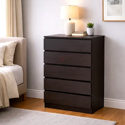 5 Drawers Chest – Wooden Storage Unit For Bedroom