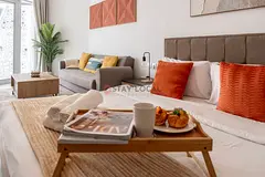 Studio with Balcony l Canal &amp; Burj Khalifa View l All Bills Included