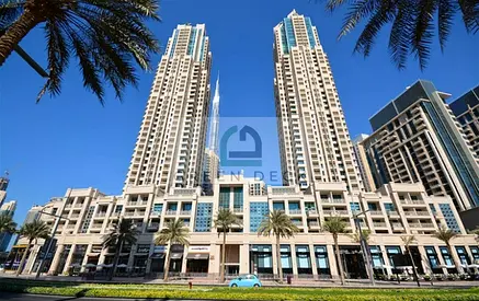 إطلالة على البرج والنافورة | شقة بغرفة نوم واحدة | شرفة | 29 بوليفارد 2
