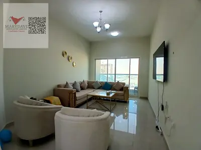 شقة غرفتين و صاله مفروش للايجار بالجولف تور