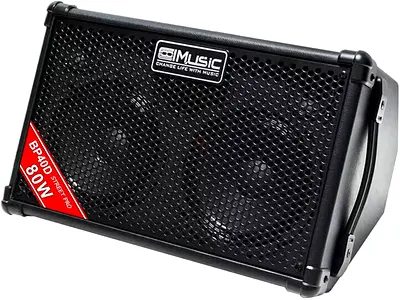 Coolmusic BP40D Powered Acoustic Guitar Amplifier- Portable Bluetooth Speaker 80W