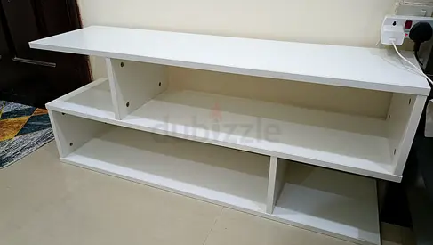 White S shaped TV Stand - Good Condition
